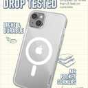 Smartish iPhone 14 Plus Slim Case - Gripmunk Compatible with MagSafe [Lightweight + Protective] Thin Grip Cover - Nothin' to Hide