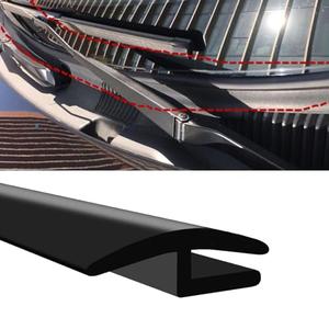 PVOTAWP 1.7M/ 5.6Ft Windshield Cowl Rubber Seal Strip, H-Shape Black Molding Trim Strips for Most Cars Trucks SUVs