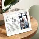 SRADMO Work Bestie Definition Picture Frame,Coworker Gifts 108 inch Wooden Tabletop Photo Frame,Funny Gifts for Work Best Friends Best Coworkers Colleagues