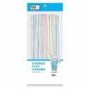125-Count Striped Flex Straws