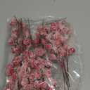 24 Pieces Artificial Holly Berry Stems 9" Christmas Berry Picks Sprays Snowy Fake Red Berries for Christmas Tree Branches Fillers Ornaments Valentine DIY Crafts Wedding Home Party Winter Decor (24)