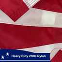Embroidered 250 Years Betsy Ross USA Anniversary Flag 3x5 Flag Outdoor- 1776 2026 250th Patriot American Commemorative Flags Heavy Duty Nylon Sewn Stripes With 2 Brass Grommets for Celebration