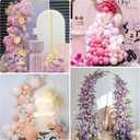 Wokceer 7.2 FT Wedding Arch Backdrop Stand, Gold Metal Arch Backdrop Stand for Wedding Ceremony Birthday Party Bridal Baby Shower Photo Booth Garden Floral Balloon Arches Decoration