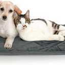 Self-Warming Cat Bed Indoor/Outdoor Super Soft Self Heating Pet Mat Washable Thermal Pad for Cat & Dog 29x19.6 inch (Gray)