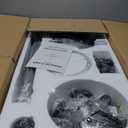 52 inch Outdoor Ceiling Fans with Lights for Patios, IP65 Waterproof Ceiling Fan with Remote and 6-Speed DC Motor, Gazebo Ceiling Fan for Porch Pavilion Farmhouse Black (Included 3pcs Bulb)