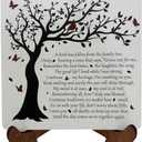 Wooden Sympathy Plaque with Stand  A Limb Has Fallen from The Family Tree Memorial Sign  Bereavement Condolence Gifts for Loss of Loved One  Tabletop Remembrance Decor