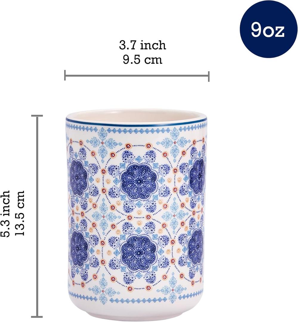 Bico Blue Talavera Ceramic Utensil Holder