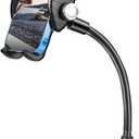 EEEKit Gooseneck Bike Phone Holder, Universal Handlebar Phone Mount Clamp for Wheelchair, Mic Stand, Indoor Cycling Bike, Compatible with 4.7-7.0in Smartphones