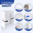 Trifold Poster Board,4 Pack 24" x 16" White Corrugated Poster Boards,Display Board,Perfect for School Projects, Science Fairs, Event Displays, and Business Presentations