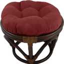 Blazing Needles Round Indoor Cushion, 18", Red Wine