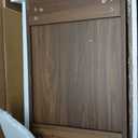 Buruis 16 x 24 Inch Bathroom Wood Medicine Cabinet Mirror, Walnut Finish