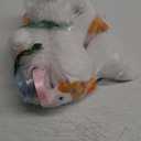 6 Set One Silly Goose Birthday Decor 1st Baby Shower Party Favor 11.8 Inch White Geese Plush Stuffed Animal with Mini Party Hats and Pink Blue Green Gray Ribbons for Kids Gift(Cute Goose)