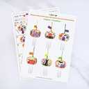 Winlyn 24 Sets Halloween Crafts Fall Pumpkin Crafts DIY Unfinished Paintable Wooden Pumpkin Wind Chimes Ornaments Craft Kits for Kids Classroom Activities Art Project Halloween Decoration Party Favors