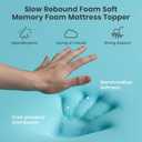 Maxzzz 3 Inch Full Size Mattress Topper, Gel Memory Foam Mattress Topper, CertiPUR-US Certified, 74 * 54 inches.