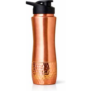 2activelife Copper Water Bottle with Sipper Lid – 30.4 Oz (900 mL) 100% Pure Solid Copper Bottle for Drinking Water – Unlined Ayurvedic Tamra Jal Bottle for Daily Hydration, Immunity & Wellness