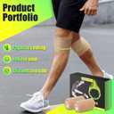 Patella Tendon Support Strap, Revolutionary Patellar Ring Knee Stabilizer with Knee Patches & Self-Adhesive Bandage Wraps, Silicone Patellar Knee Brace for Working Out Basketball Running