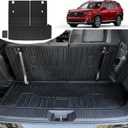 Cargo Mat for Honda Pilot Accessories 2025 2024 2023, Trunk Mat with Backrest Mat and Left Storage Mat Cargo Liner for Trailsport TS EXL Touring Elite