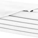 Hiasan Cloth Napkins Set of 6, 18 x 18 Inch, Washable White Dinner Napkins with Hemmed Edges for Restaurant, Wedding and Holiday