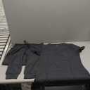 Scrubs for Women Scrubs Set - Stretch V-Neck Scrub Top & Yoga Jogger Pants Medical Uniform Scrub Set (X-Large, Pure Black)