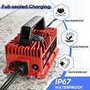 EPOWREY 18 Amp 36 Volt Golf Carts Battery Charger for EZGO & Yamaha with Crowfoot Plug