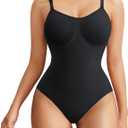 Nebility Shapewear Bodysuit for Women Tummy Control Body Shaper Seamless Sculpting Snatched Waist Trainer Body Suit (Medium, Black)