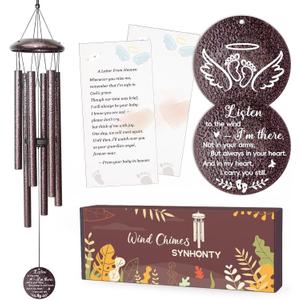 Miscarriage Gifts for Mothers, 25'' Loss of baby Sympathy Wind Chimes,infant loss memorial gifts,Bereavement,Condolence,Remembrance Gift,Miscarriage Keepsake for Mom,Windchimes in Memory of angel baby