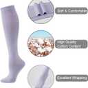 J-BOX Women's Cotton Knee High Socks Outdoor Sport Athletic Socks(3/5 pairs)