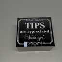 Lesnala Acrylic Tip Jar for Money Donation Raffle Cash Collection Storage Box for Bartender Bars Restaurants Musicians Drive and More 6 X 4 X 5 Inch (Black,transparent)