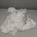 Avidlove Women Sexy Lingerie Set 3 Piece Bra and Panty Sets with Lace Kimono Robe Sleepwear Mesh Nightgown (Large, White)