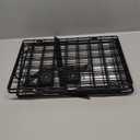 rabbitgoo Dog Car Barrier for SUVs, Adjustable Large Pet Gate, Universal-Fit Divider Cargo Net, Heavy-Duty Wire Mesh Dog Barrier SUV, Van Vehicles Subaru Car Accessories Safety Travel, Triple Folding
