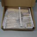 Lolalet Jewelry Holder Tree with Velvet Tray, 4 Tiers Necklace Display Stand Rack with Ring Slots Organizer for Earrings Bracelets Bangles Ring -White