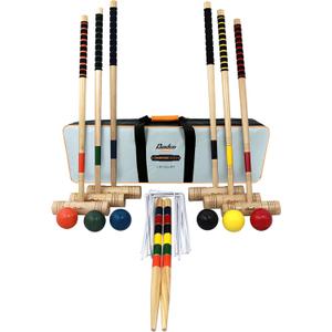 Baden 6-Player Champions Croquet Set with Soft Grip Handles Medium