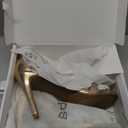 100FIXEO Women's Rhinestone Open Toe Stiletto Heeled Sandals Elegant Ankle Strap Wedding High Heels Sexy Dressy Shoes (8.5, Champagne)