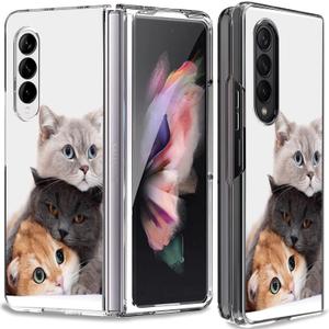 Case for Galaxy Z Fold 3 5G, Cute Cat Anti-Scratch Solid Hard case Protective Shookproof Phone Cover for Samsung Galaxy Z Fold 3 5G Case for Galaxy Z Fold 3 5G, Cute Cat Anti-Scratch Solid Hard case Protective Shookproof Phone Cover for Samsung Galaxy Z Fold 3 5G