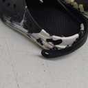 Cubufly Toddler Kids Clogs Garden Shoes for Boys Girls Marbled Tie Dye Water Shoes Slip on Sandals (2 Big Kid, Black/White)