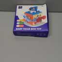 hahaland Baby Tissue Box Toy - Baby Toys 6-12 Months Montessori Toys for 6 Month Old with Textured Tails, Crinkle Tissues, Squeaky, Mirror, Play Silks Sensoy Scarves Baby Gifts 9 Month Old Travel Toys