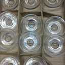 11 PCS Glass Taper Candle Holders Bulk Candlestick Holders Clear Short Tapered Candle Stick Holder Decor Set for Table Centerpiece Wedding Party Advent Christmas Home Decorations (11, Clear)