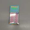 Press On Nails Almond - Pastel Baby Pink Short Press On Nails with Glue for Women, Opaque Soft Gel Glue On Nails in 16 Sizes - 32 Stick On Nails Kit, Bounce Kiss