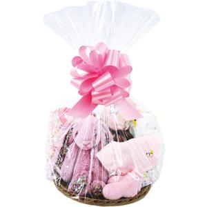 Wowfit Cello Bags,10 CT 18x30 inches Clear Cellophane Bags Perfect for Gift Baskets, Presents, Weddings, Bridal/Baby Showers and More (Flat, No Gusset, Ribbon Not included)