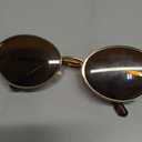 FEISEDY Retro Oval Small Sunglasses for Women Men 90s Trendy Classic Gold Frame Round Shades UV400 Protection B9164