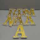 7 Pcs Ramadan Decorations Ramadan Large LED Letter Sign Powered Battery Light Gold Powder Surface Hanging Decor for Party Decorations Indoor Outdoor