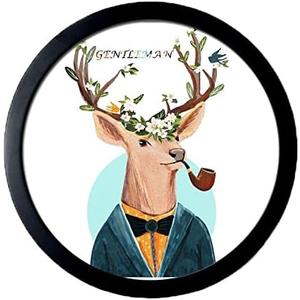 RayLineDo Round Picture Frame Wall Hanging Photo Frame Living Room Decor Art Painting Mural Frame (Black 7 inch)