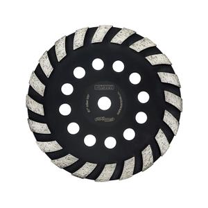 CRALY 7 Inch Concrete Grinding Wheel for Angle Grinder, 5/8 in Arbor Turbo Diamond Cup Grinding Wheel for Marble, Stone, Granite, Masonry, Cement Surface Polishing, Cleaning & Removal