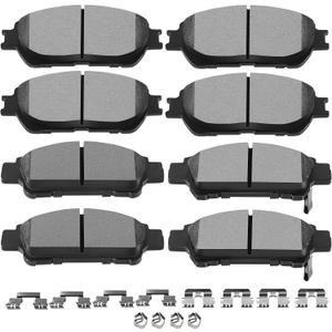 Ceramic Brake Pads Kits,SCITOO 8pcs Brakes Pads Set fit for 2004-2010 for Toyota Sienna