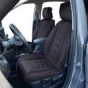 OASIS AUTO Custom Fit Seat Covers Compatible with Chevy Equinox (2010-2026), Waterproof Faux Leather Protector, SUV Interior Accessories (Front Pair, Black)