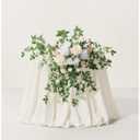 Ling's moment 1PC Artificial Floral Swags Arch Flowers Wedding Centerpieces Flower Rose Garland Mantel Greenery Arrangements for Sweetheart Welcome Signs Decor Wall Window Home Decor White & Sage