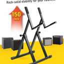 Stage Rocker Heavy Duty Amp Stand for Guitar and Bass, Stable 64 A-Frame Support for Heavy Duty Amps, 150 lbs Capacity, Adjustable Height 2631", Black