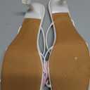 MakeMeChic Women's Open Toe Floral Kitten Heels Flower Summer Beach Sandals (9.5, White)