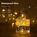 4-Pack Fairy Lights Battery Operated with Timer, Waterproof 16FT 50 LED String Lights Indoor Outdoor, Cuttable Starry Fairy Lights for Home Bedroom Classroom Dorm Wedding Christmas Decor (Warm White)