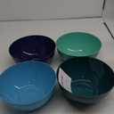 US Acrylic Vista Durable Plastic Salad and Serving 10-inch Bowls | Set of 4 in Coastal Colors | Reusable, BPA-free, Made in the USA | 135 oz. capacity